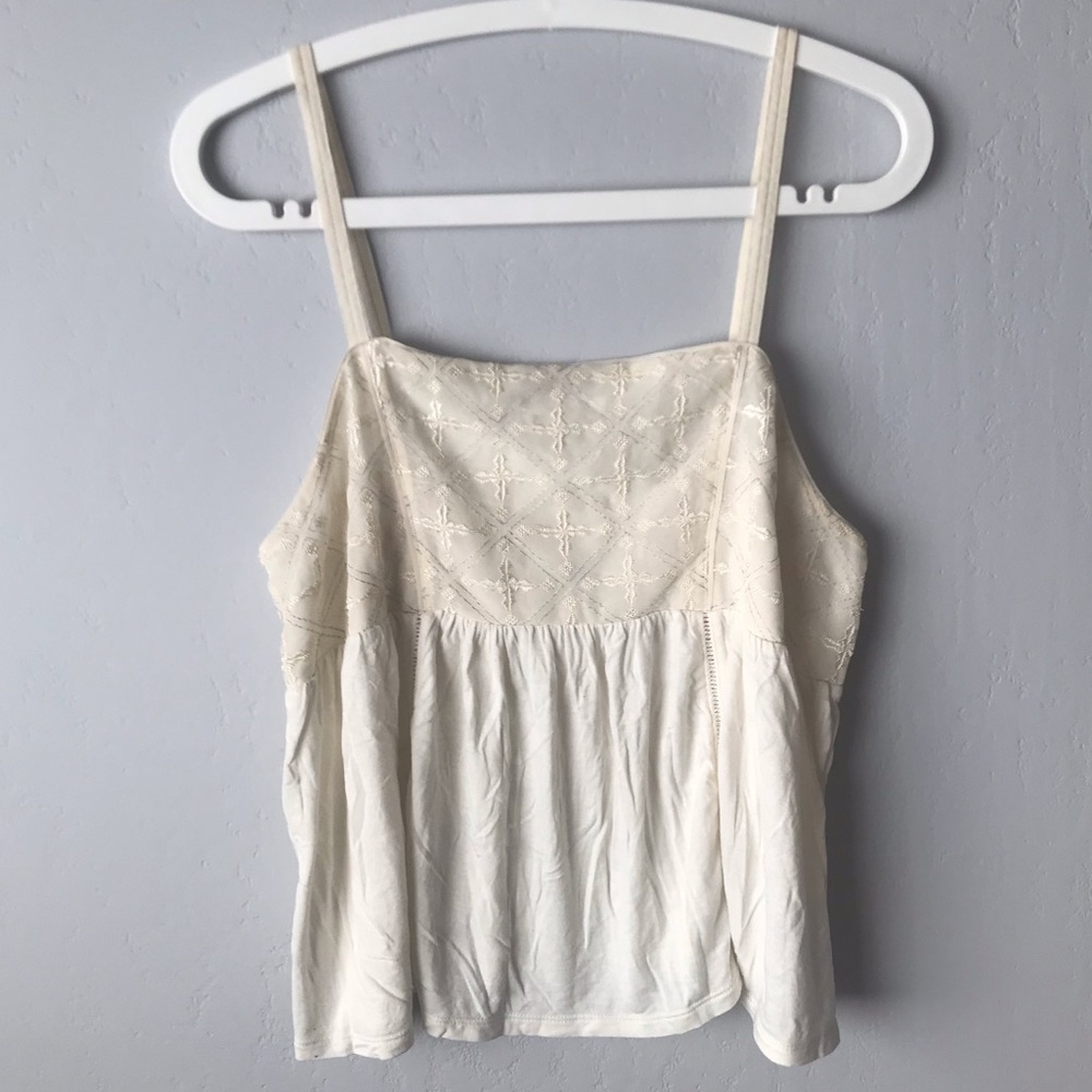 American Eagle Square Neck Embellished Top